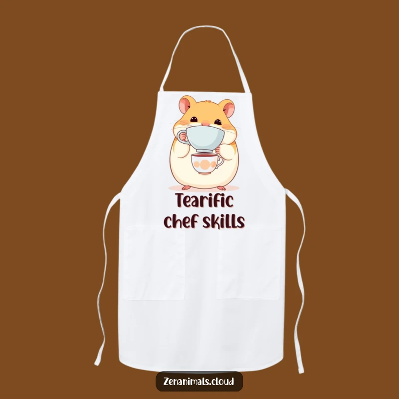 Funny Hamster Teacup Apron: Kitchen Balance Fun, Hilarious Chef's Gift