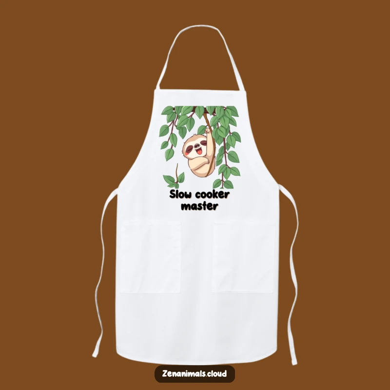 Funny Sloth Chef Apron - Hilarious Kitchen Gift for Sloth Lovers