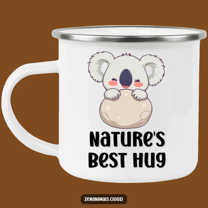 Funny Koala Stone Hug Camping Mug: Happy Trails, An Essential Funny Gift