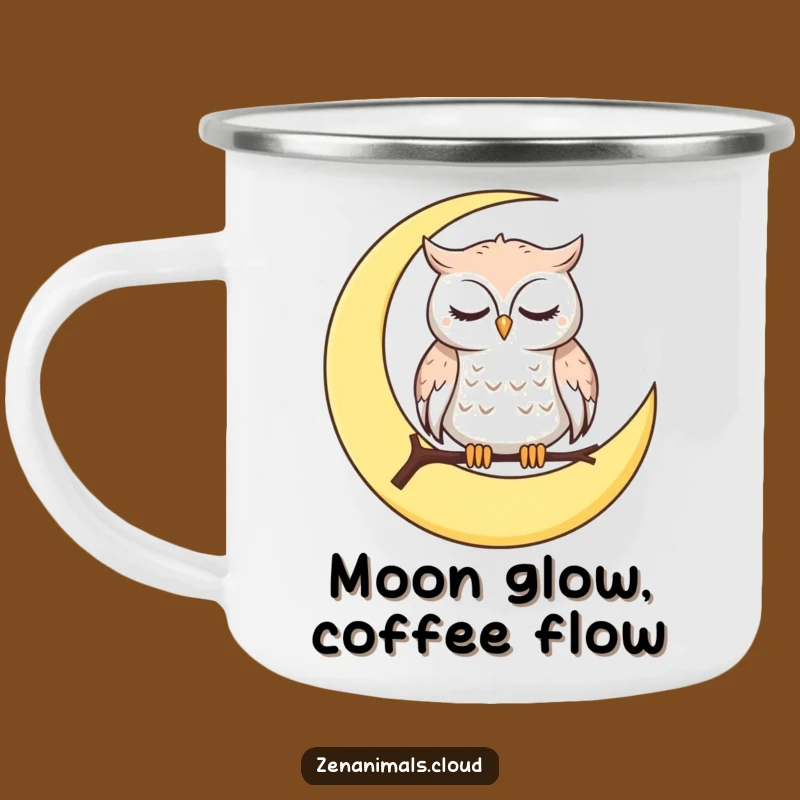 Funny Owl Moon Camping Mug: Trailside Calm, Your Essential Funny Gift