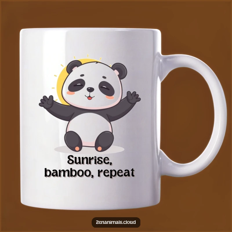Funny Panda Yoga Mug: Gentle Sun Salutation, Perfect Zen Funny Gift