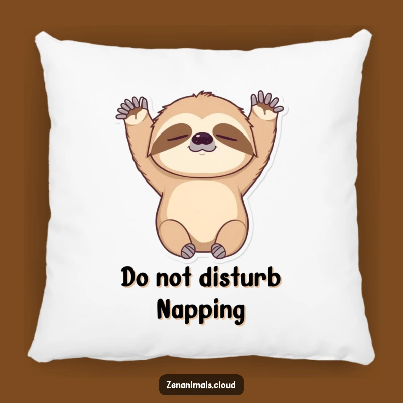 Funny Sloth Pillow: Soft Stretching Sloth Cushion, Cozy & Funny Accent Gift