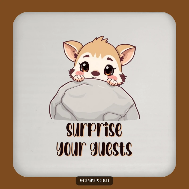 Funny Curious Animal Coaster: Add Surprise to Your Table