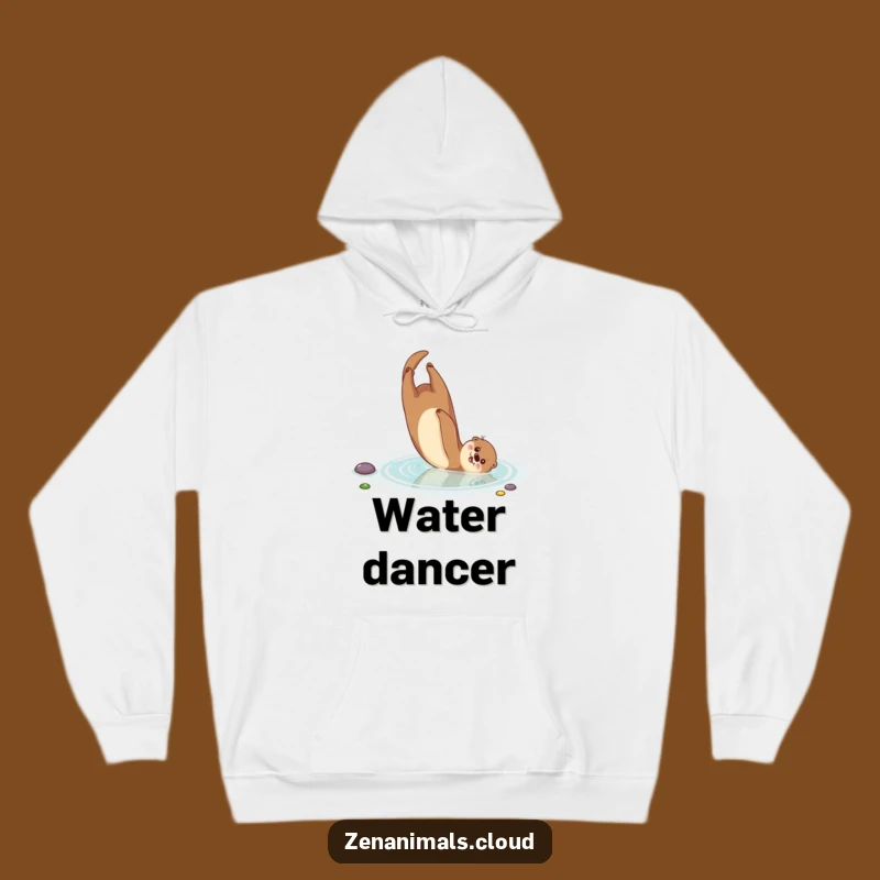 Funny Otter Hoodie: Cozy Somersaulting Otter in Pond, The Ultimate Funny Gift