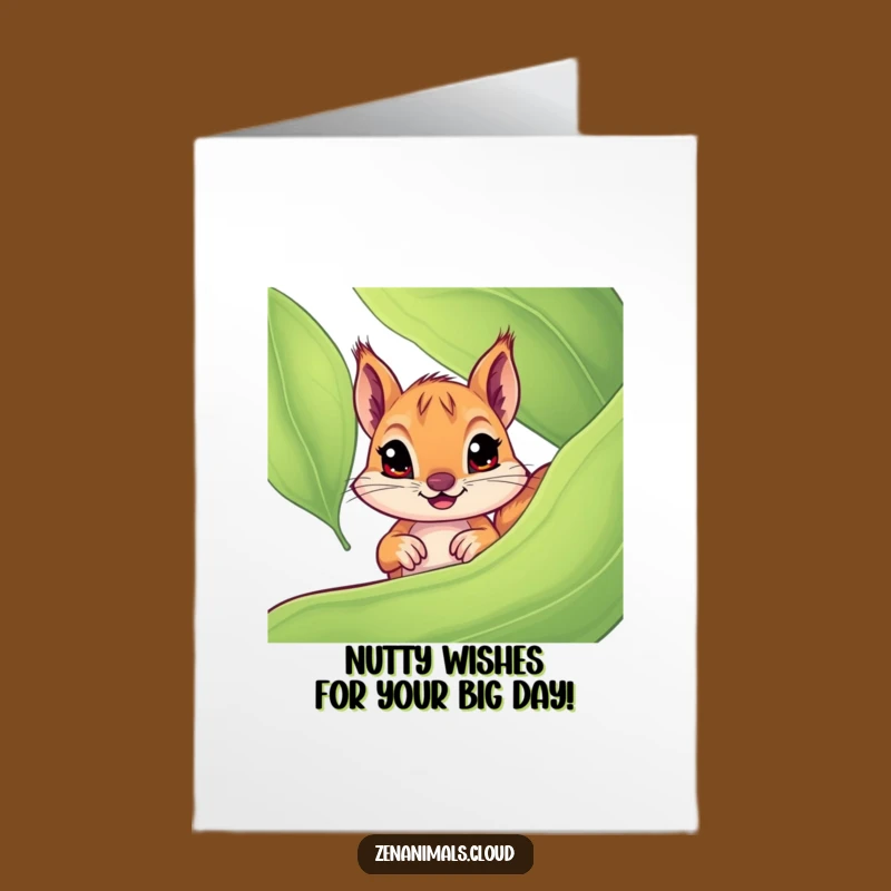 Funny Free Printable Birthday Card: Curious Squirrel Peeking, Downloadable & Print at Home Joy