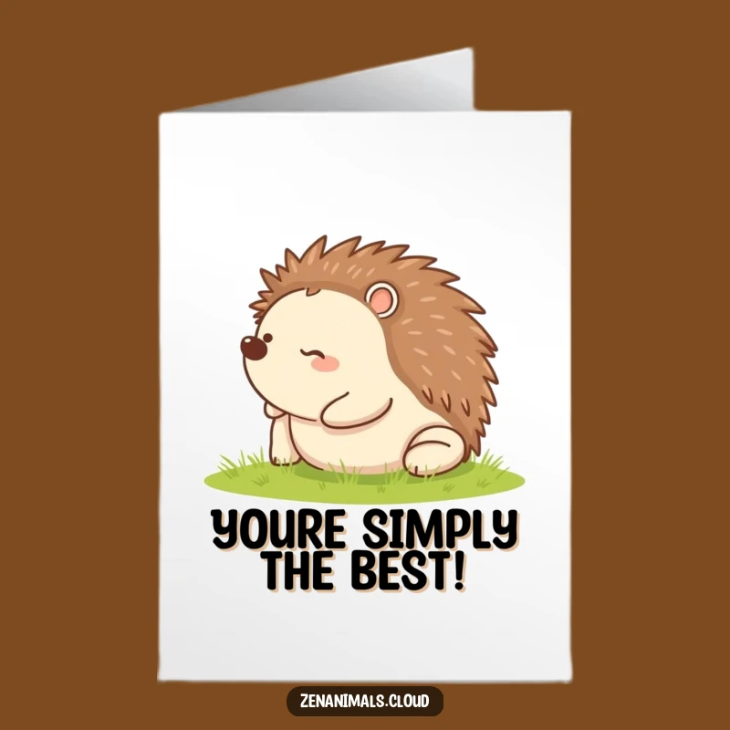 Free Printable Hedgehog Congrats Card: Rolling Success Downloadable Gift for Celebrations!