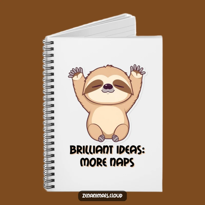 Funny Sloth Notebook: Sleepy Stretching Sloth Journal, Great Funny Gift for Writers