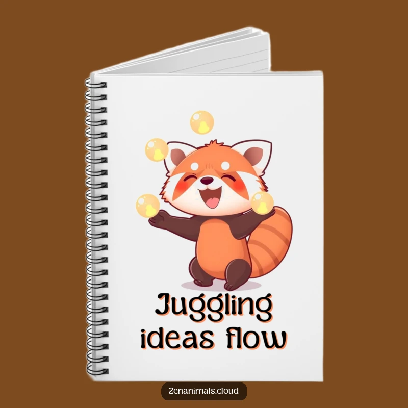 Funny Red Panda Juggling Notebook: Hilarious Journal for Ideas