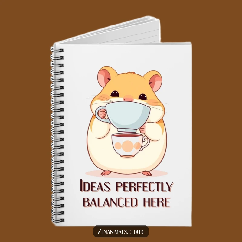 Funny Hamster Teacup Notebook: Journal Balance & Charm, Ideal Gift for Writers