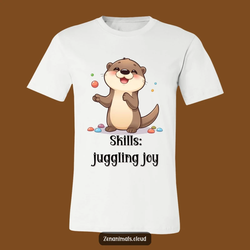 Funny Otter T-Shirt: Adorable Juggling Otter Tee, Perfect Playful & Funny Gift