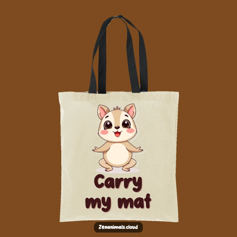 Funny Yoga Animal Tote Bag: Carry Your Enthusiasm and Workout Gear