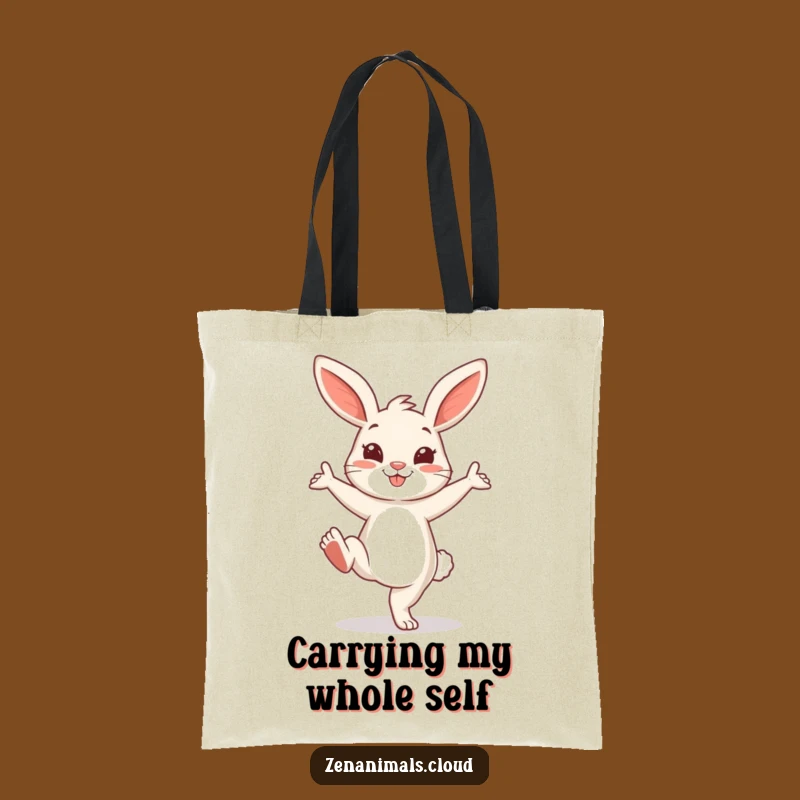 Funny Yoga Bunny Tote Bag: Playful Accessory, Practical Fitness Gift