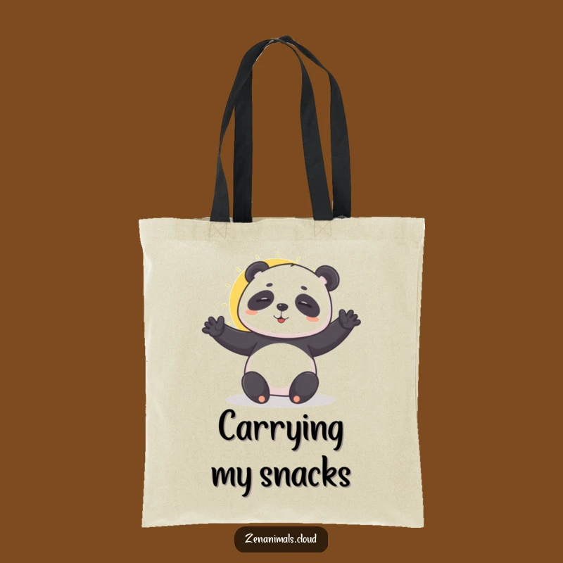 Funny Panda Yoga Tote Bag: Zen Carryall, Ideal Funny Gift